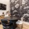 a bathroom with a table and chairs